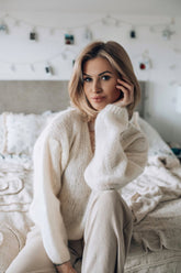 Ivory Echo mohair sweater